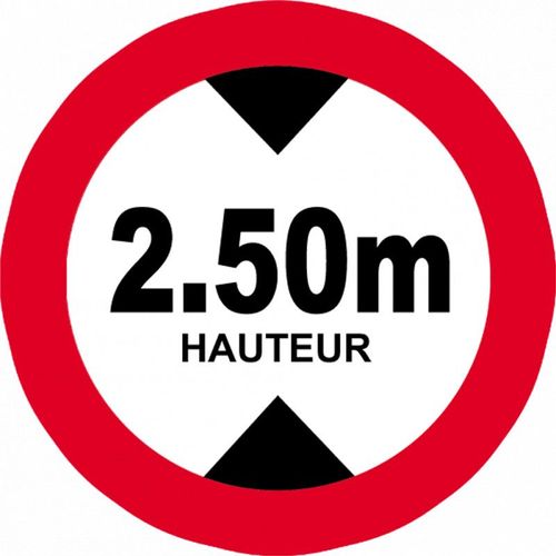 Hauteur De Passage Maximum 2.50m - 5cm - Sticker/Autocollant