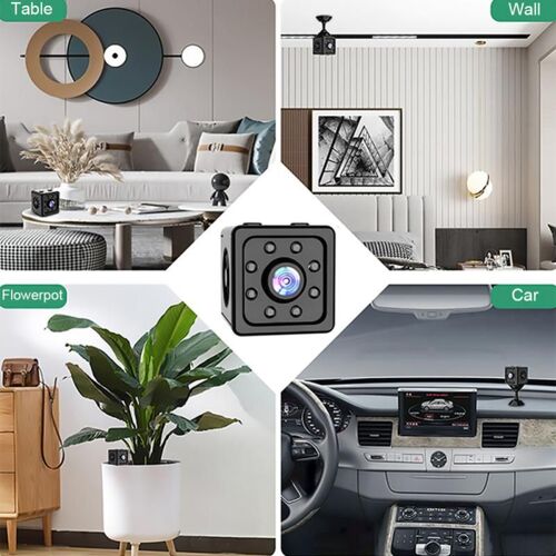Mini caméra de surveillance intelligente WiFi 1080p, dispositif de sécurité nocturne, avec détection de mouvement