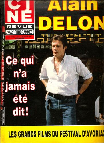 Cine Revue John Hurt 4p/ Alain Delon 6p + Poster/ Liz Taylor 1p/ Huster 1p/ Pierre Malet 2p/ Natalie Wood 1p/ Michel Blanc 2p/ Francois Valery 2p/ Deneuve Serrault Le Bon Plaisir 4p/ Burgess Meredith 4p/ Miou Miou Lee Marvin 2p/ Auteuil 2p/  2