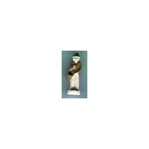 Fève - Crèche : Personnage - Socle Blanc
