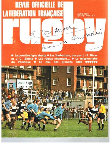 Revue Officielle De La Fédération Française De Rugby 773