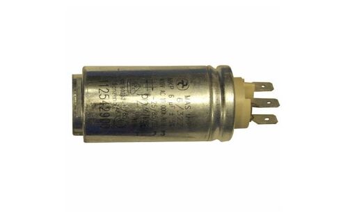 Arthur Martin Electrolux. Condensateur De Demarrage Moteur 6 Mf. Ref: 112542900