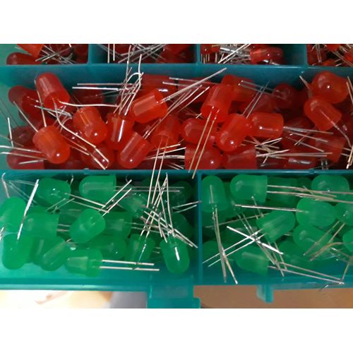 lot de LED 10 mm rouge ou verte