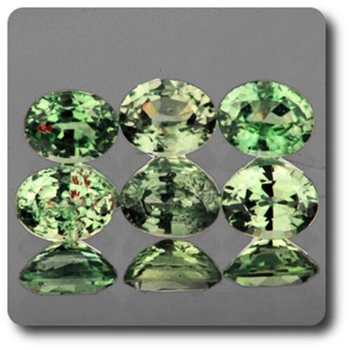 Saphir Vert . 0.41 Cts . 4,8 X 3,3 Mm. If - Vvs1 ( Vendu À L'unité )  Ceylan