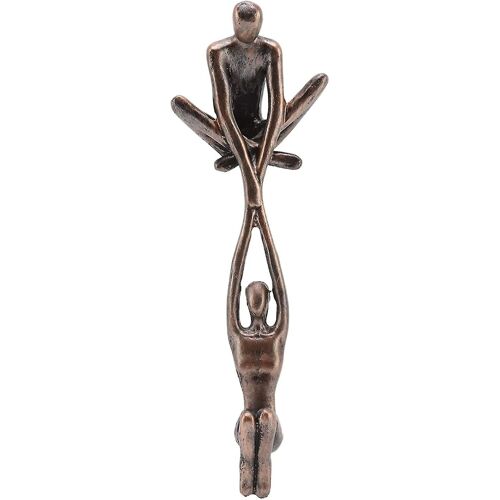 Resin Lover Sculpture Ornament Creative Man Lifting Woman Dancing Figurine For Home Office Decoration