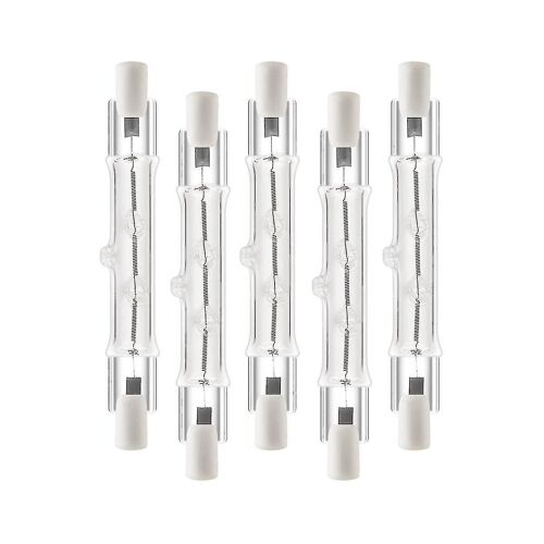5 Pack R7s 118mm 300w 230v, R7s Ampoule Linéaire Halogéne, Lampe Halogène Dimmable Compatible Avec Inconvénients
