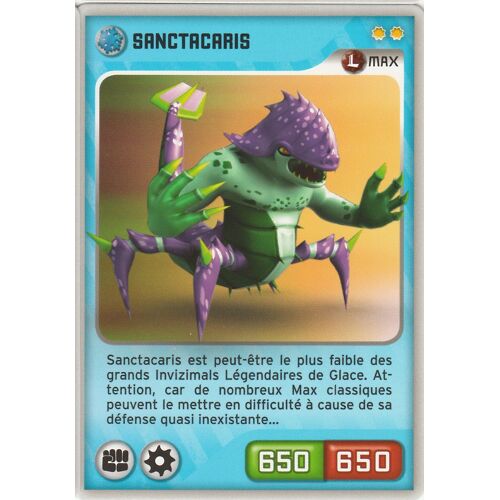 Carte Panini Invizimals Defis Caches Sanctacaris N° 85