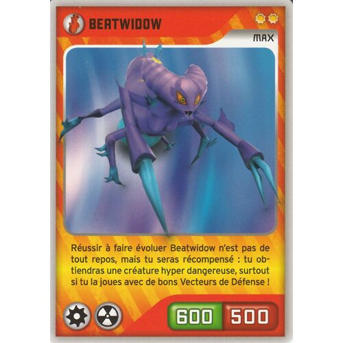 Carte Panini Invizimals Defis Caches Beatwidow N° 3