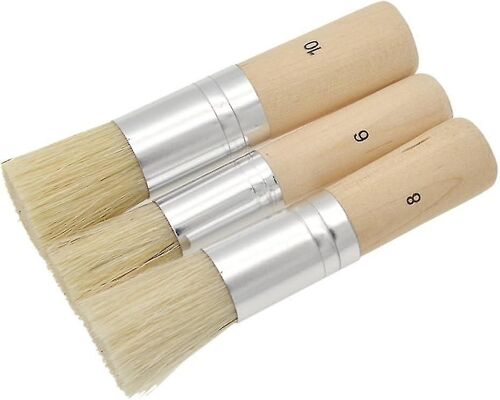 Stencil Brushes Set, Pure Natural Bristle Diy Art Crafts Paint Brush