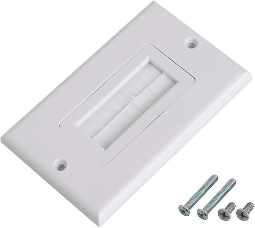 Wall Panel Single Port Cover Socket Wall Brush Hanging Multimedia Panel Brush