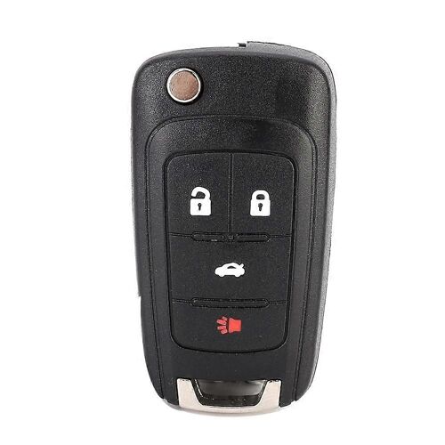 Voiture 4 Bouton Flip Télécommande Porte-Clés Cas Coquille Couverture Noir Remplacement Fit Pour Chevrolet