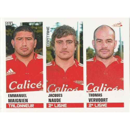 Image Panini N° 314 Rugby 2013 / 2014 Dax