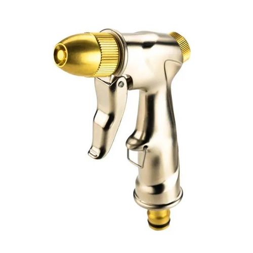 Pistolet d'arrosage jet ajustable en laiton - Suan - 16,3 cm - Couleur Jaune