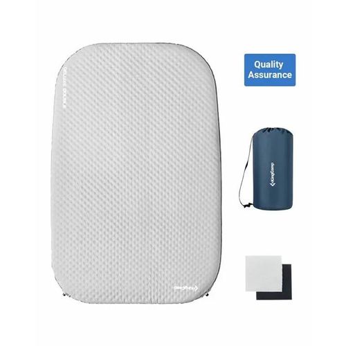 KINGCAMP MATELAS GONFLABLE DELUXE DOUBLE - Dim : 198 × 130 × 7.5cm