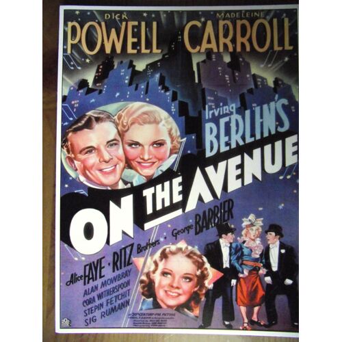 Affichette En Papier Glacé Du Film La Signora Della Quinta Strada