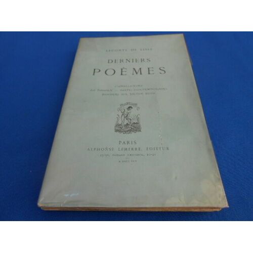Derniers Poèmes . L'apollonide -La Passion - Poètes Contemporains - Discours Sur Victor Hugo