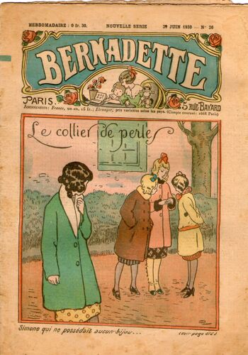 Bernadette N° 26 - Hebdomadaire - 29 Juin 1930