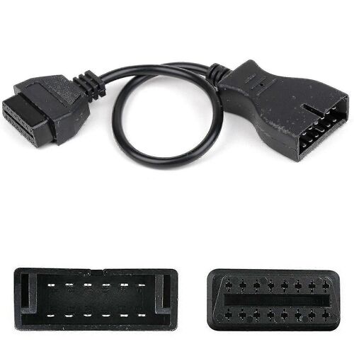 Gm 12 Broches Obd1 À 16 Broches Obd2 Câble Adaptateur Convertisseur Pour Scanner De Diagnostic