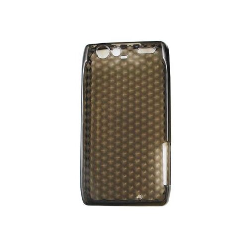 Coque Housse Semi-rigide TPU Gris fumé Motorola RAZR XT910