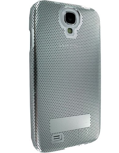 Coque sport perforée métallisée pour Samsung Galaxy S4 i9500 argent