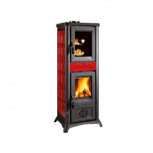 Poêle à bois avec four 7,3 kW - Elegance Bordeaux - Gemma Forno 5.0 LA NORDICA EXTRAFLAME