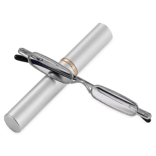 Lunettes De Lecture Élégantes Monture En Métal Ultra-Mince Hommes Femmes Lunettes De Lecture Portable Mini Lecture Presbytie Lunettes Avec Box_Ll 