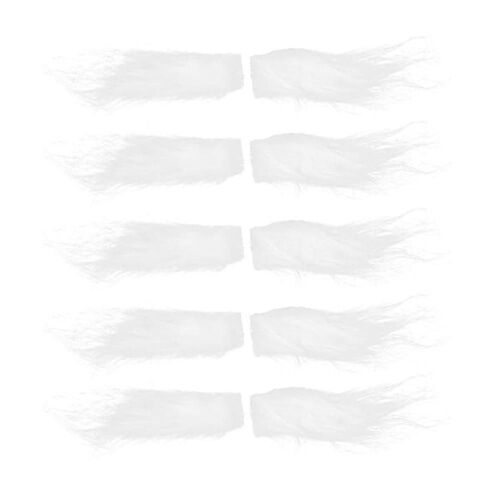 Idem 5 Paires De Sourcils Blancs Noël Père Noël Sourcils Réaliste Costume De Poils Du Visage 