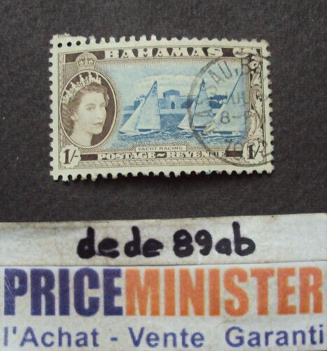 Bahamas.. 1 Postage-Revenue . Elisabeth 2 Yatch Racing (Course De Voiliers) . Oblitéré.