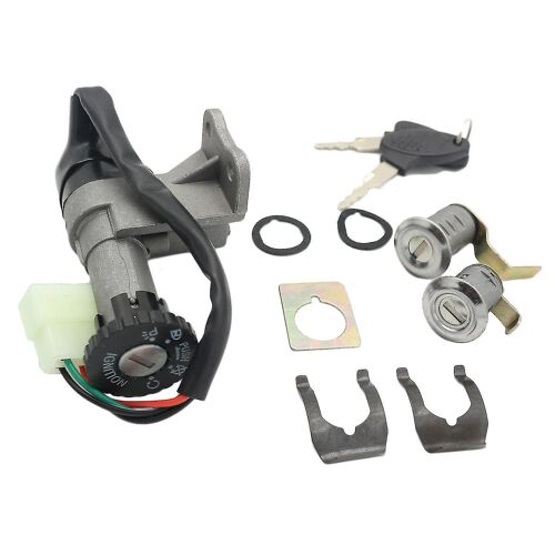 Commutateur D'allumage De Moto Key Lock Set Compatible Avec 50cc 150cc Gy6 Scooter Mobylette Taotao Jonway R