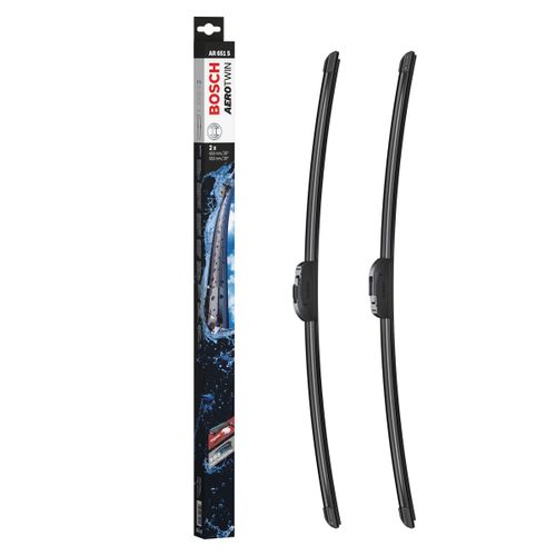 Bosch Balais D'essuie-Glace Plats Aerotwin Retrofit Ar651s, Longueur: 650mm/650mm - 1 Paire De Balais Avant