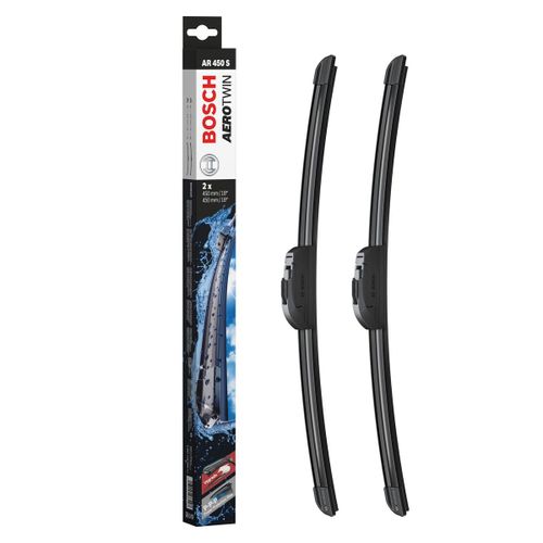 Bosch Balais D'essuie-Glace Plats Aerotwin Retrofit Ar450s, Longueur: 450mm/450mm - 1 Paire De Balais Avant