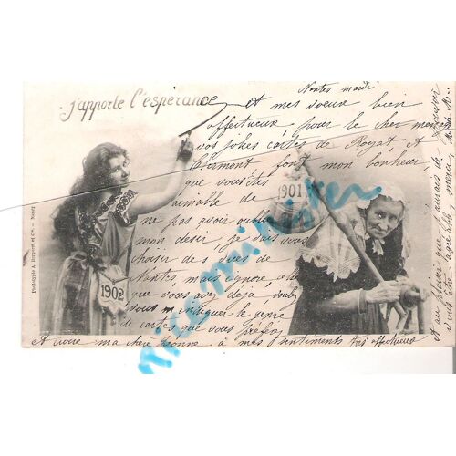 Carte Cpa Illustrateur Bergeret J¿Apporte L¿Esperance