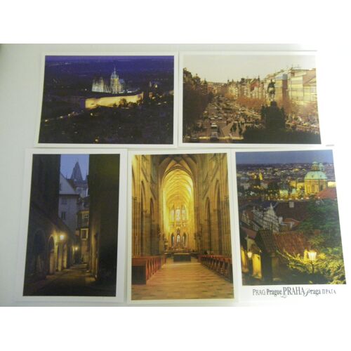 5 Cartes Postales De Prague