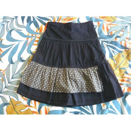 Jupe Longue Ikks Noire 8 Ans - Taille Ajustable