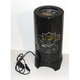 Lampe De Chevet Ou Bureau Rotative Lumineuse Moto Legend Route American 66 Decoration Festive