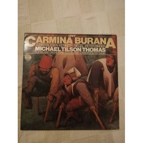 Carmina Burana Orff Michael Tilson Thomas Cleveland Orchestra Cbs 76372, Année 1974