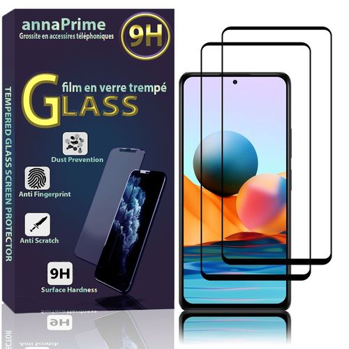 Lot / Pack De 2 Films Verre Trempé Pour Xiaomi Redmi Note 11/ Note 11s 6.43" De Protection D'écran - Couleur Noir