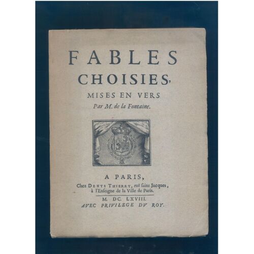 Fables Choisies, Mises En Vers