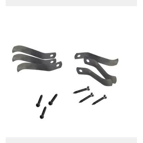 Ceanothe - Lot de 6 tournettes acier 60 mm - Gris