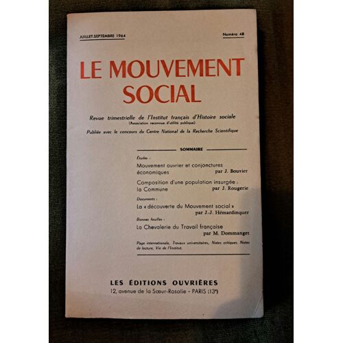 Le Mouvement Social Revue N° 48 - 1964
