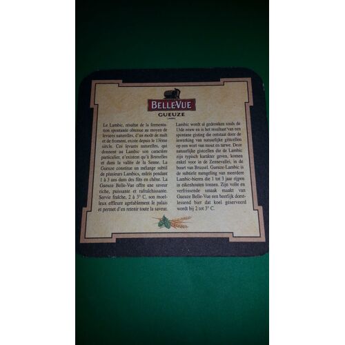 Sous-Bock Bière Bellevue Gueuze