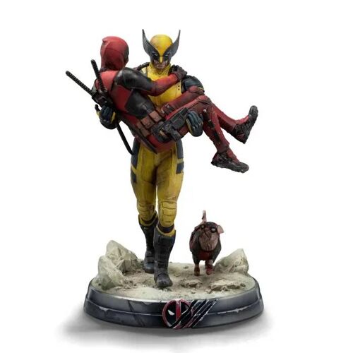 Statue - IRON STUDIOS - Deadpool et Wolverine - 21.5cm - Polystone - Peinte à la main - Multicolore