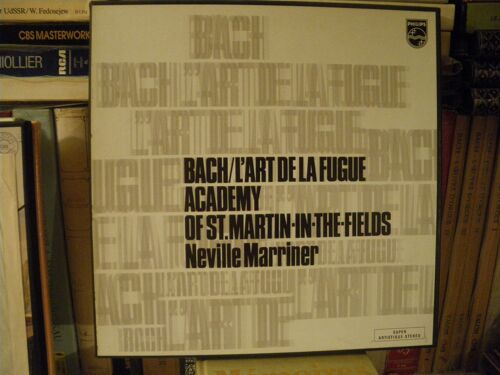 Bach - L'art De La Fugue  Academy Of St. Martin-In-The-Fields - Neville Marriner- Philips Holland