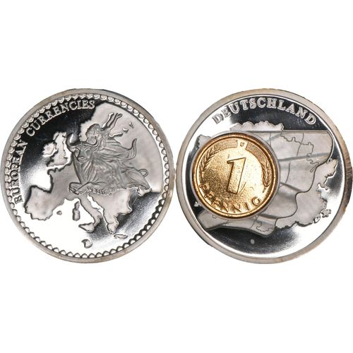 Allemagne - Medaille - European Currencies - 1990 - Deutschland - Allemagne - Avec 1 Pfennig 1971 - K201