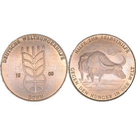 Allemagne - Médaille - 1985 - Bonn - Deutsche Welthungerhilfe Wasserbuffel - 32 Mm - 10.96 G. - K200