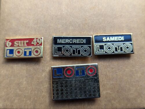 Lot De 4 Pins - Loto
