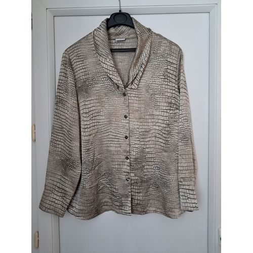 Chemise Taille 48 Beige "Serpent"