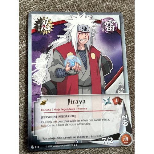 Jiraiya - N-319 - Rare - 1st Edition Naruto Cards 