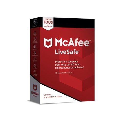 Mcafee Livesafe 1 An 1 User Appareils Illimités Software License
