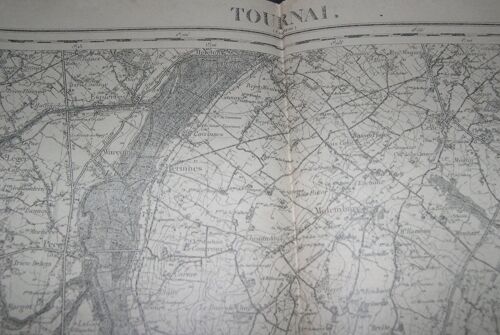 Carte État Major - Tournai - N° 37
